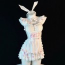 メイド服 コスプレ衣装 バニーガール ワンピース いちゃつきセット ストッキング かわいい