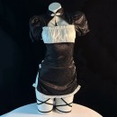 チャイナドレス コスプレ衣装 セクシーギャル服 ワンピース かわいい 白黒い