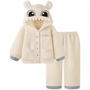 パジャマ 怪獣 かわいい 部屋着 白い カップルルック 暖かい