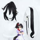 ウマ娘 プリティーダービー カツラギエース コスプレかつら 撮影 かっこいい 白黒