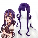 地縛少年花子くん 赤根葵 あかねあおい コスプレかつら かわいい パープル 撮影