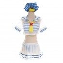 Re:ゼロから始める異世界生活　Re:Zero　Rem　レム　コスチューム　水着　セーラー服　水色　シフォン　ビキニ