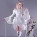 ローゼンメイデン　雪華綺晶　きらきしょう　コスプレ衣装　変装　スカート　ロリータ　かわいい