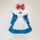 カードキャプターさくら コスプレ衣装 アリスメイド服 大きなリボン かわいい スカート 青白い