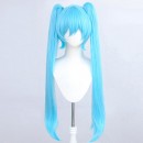 メズマライザー　初音ミク　ウイッグ　ツインテール　かつら　スーパーロング　コスプレ　小顔